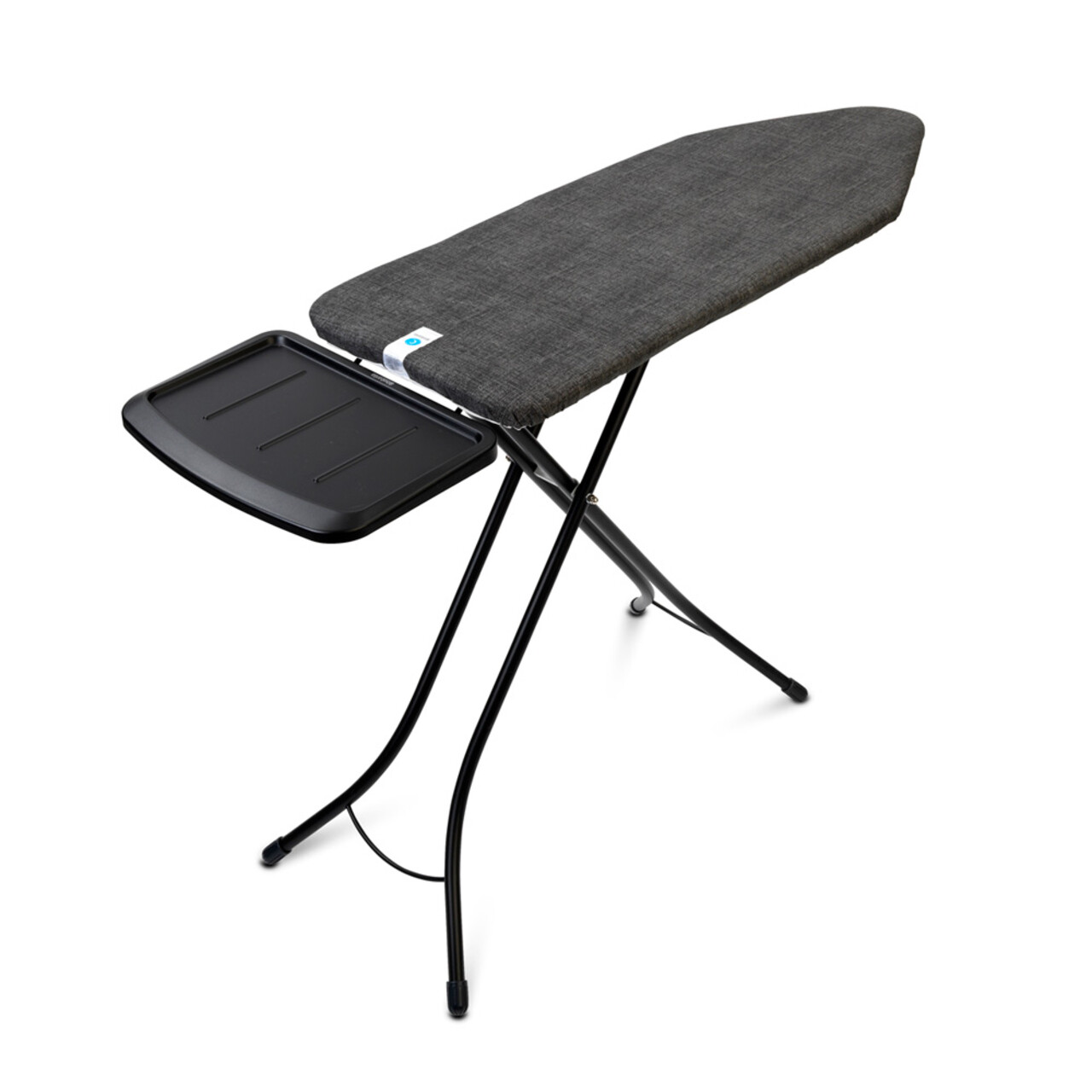 Masa de calcat, Brabantia C, Denim Black, 124x45 cm, 7 pozitii de reglare, cu suport statie de calcat, otel/bumbac, negru denim - imagine 5